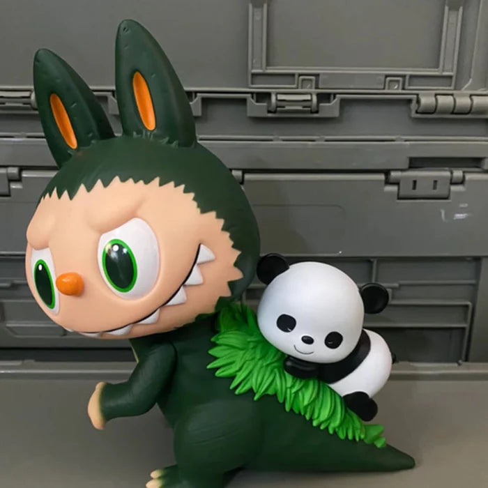 Labubu Zimomo Panda Figura alla moda